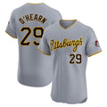 Silnrao P.Pirates #29 Ryan O¡¯Hearn Player Gray Road Home Limited Elite Stitched Jerseys