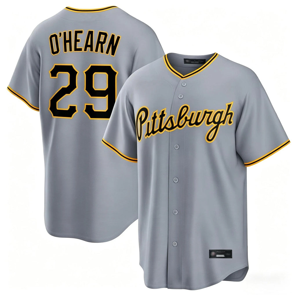 Silnrao P.Pirates #29 Ryan O¡¯Hearn Player Gray Road Home Limited Game Stitched Jerseys