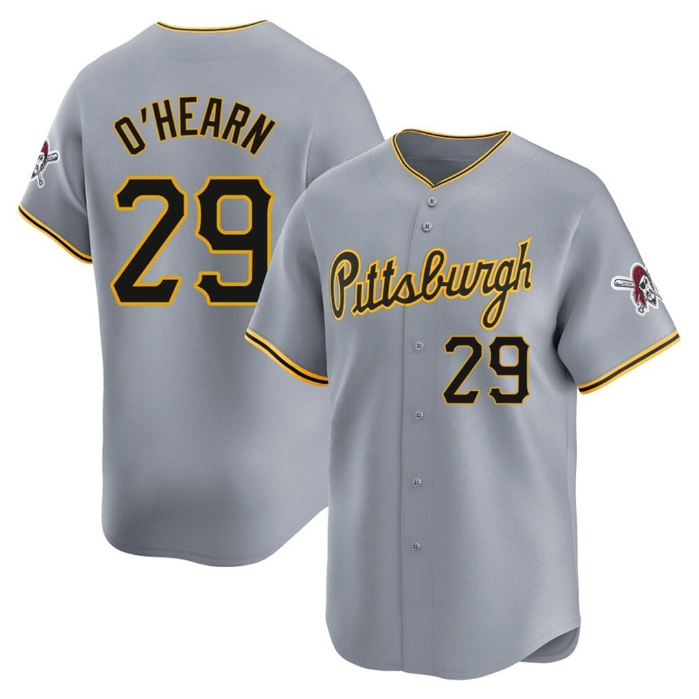 Silnrao P.Pirates #29 Ryan O¡¯Hearn Player Gray Road Home Limited Stitched Jerseys