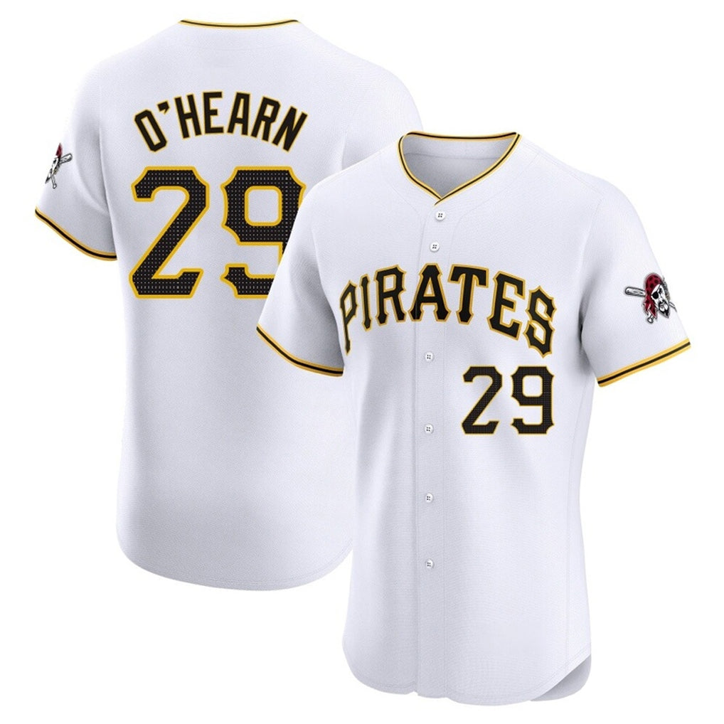 Silnrao P.Pirates #29 Ryan O'Hearn Player White Home Limited Elite Stitched Jerseys