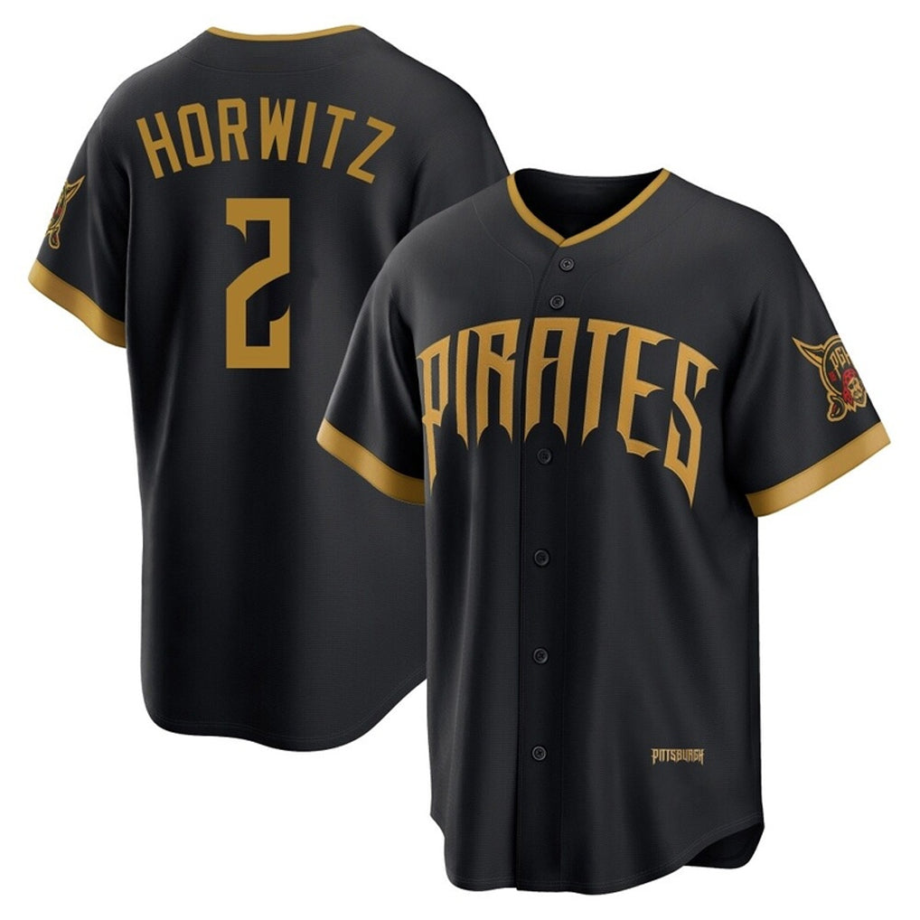 Silnrao P.Pirates #2 Spencer Horwitz Player Black 2026 City Connect Home Limited Stitched Jerseys