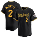 Silnrao P.Pirates #2 Spencer Horwitz Player Black Alt Home Limited Stitched Jerseys