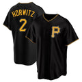 Silnrao P.Pirates #2 Spencer Horwitz Player Black Alternate 2025 Home Game Stitched Jerseys