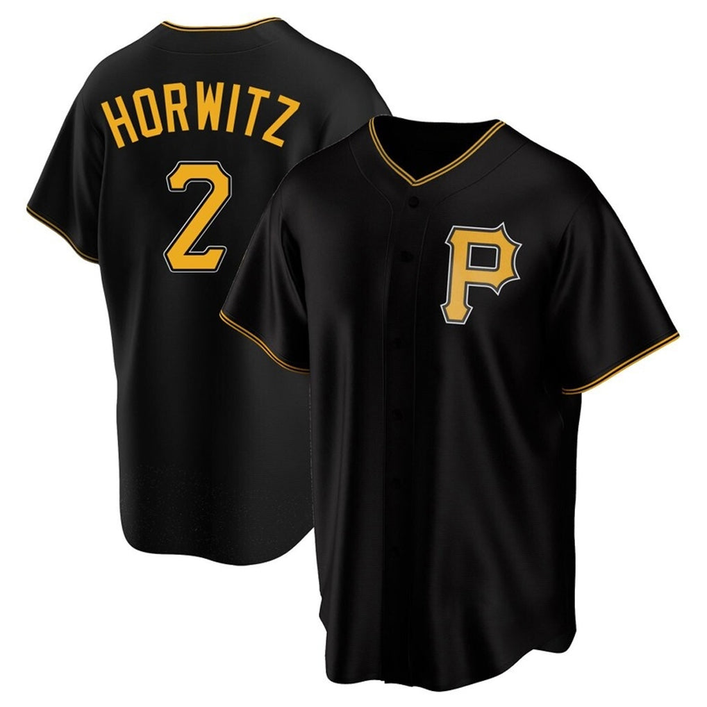 Silnrao P.Pirates #2 Spencer Horwitz Player Black Alternate 2025 Home Game Stitched Jerseys