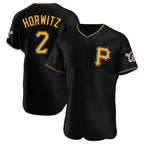 Silnrao P.Pirates #2 Spencer Horwitz Player Black Alternate 2025 Home Limited Elite Stitched Jerseys