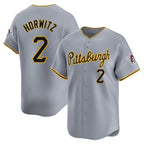 Silnrao P.Pirates #2 Spencer Horwitz Player Gray Road Home Limited Stitched Jerseys