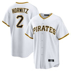 Silnrao P.Pirates #2 Spencer Horwitz Player White Home Game Stitched Jerseys