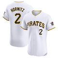 Silnrao P.Pirates #2 Spencer Horwitz Player White Home Limited Elite Stitched Jerseys