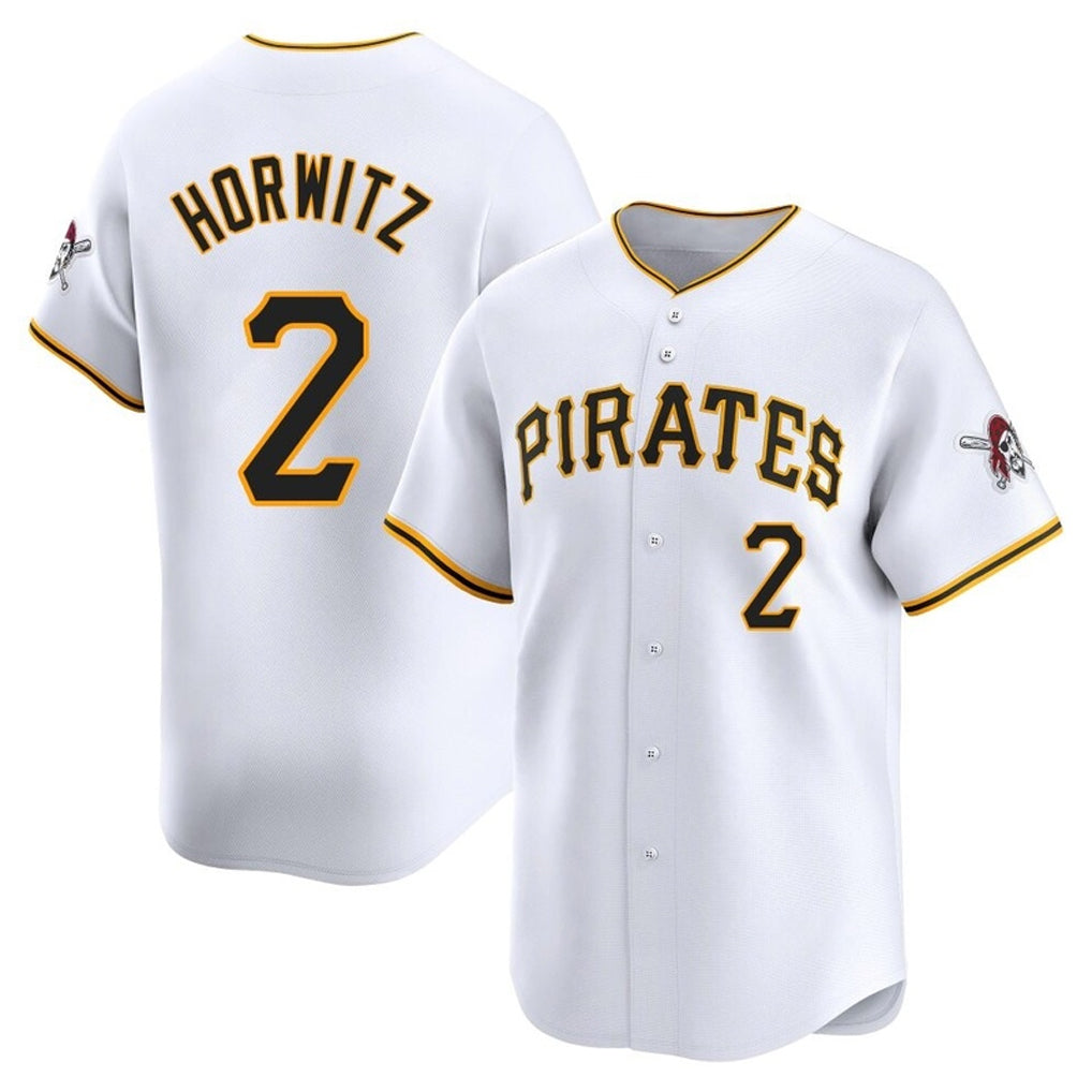 Silnrao P.Pirates #2 Spencer Horwitz Player White Home Limited Stitched Jerseys