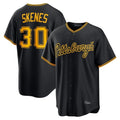 Silnrao P.Pirates #30 Paul Skenes Player Black Home Game Stitched Jerseys