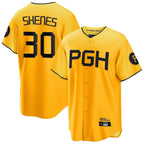 Silnrao P.Pirates #30 Paul Skenes Player Gold City Connect Home Limited Stitched Jerseys