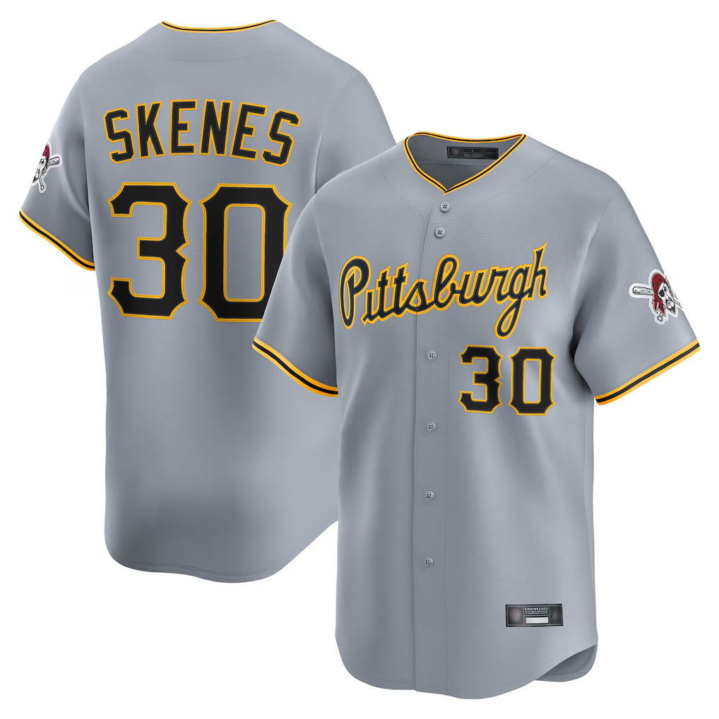 Silnrao P.Pirates #30 Paul Skenes Player Gray Road Home Limited Stitched Jerseys