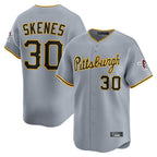 Silnrao P.Pirates #30 Paul Skenes Player Gray Road Home Limited Stitched Jerseys
