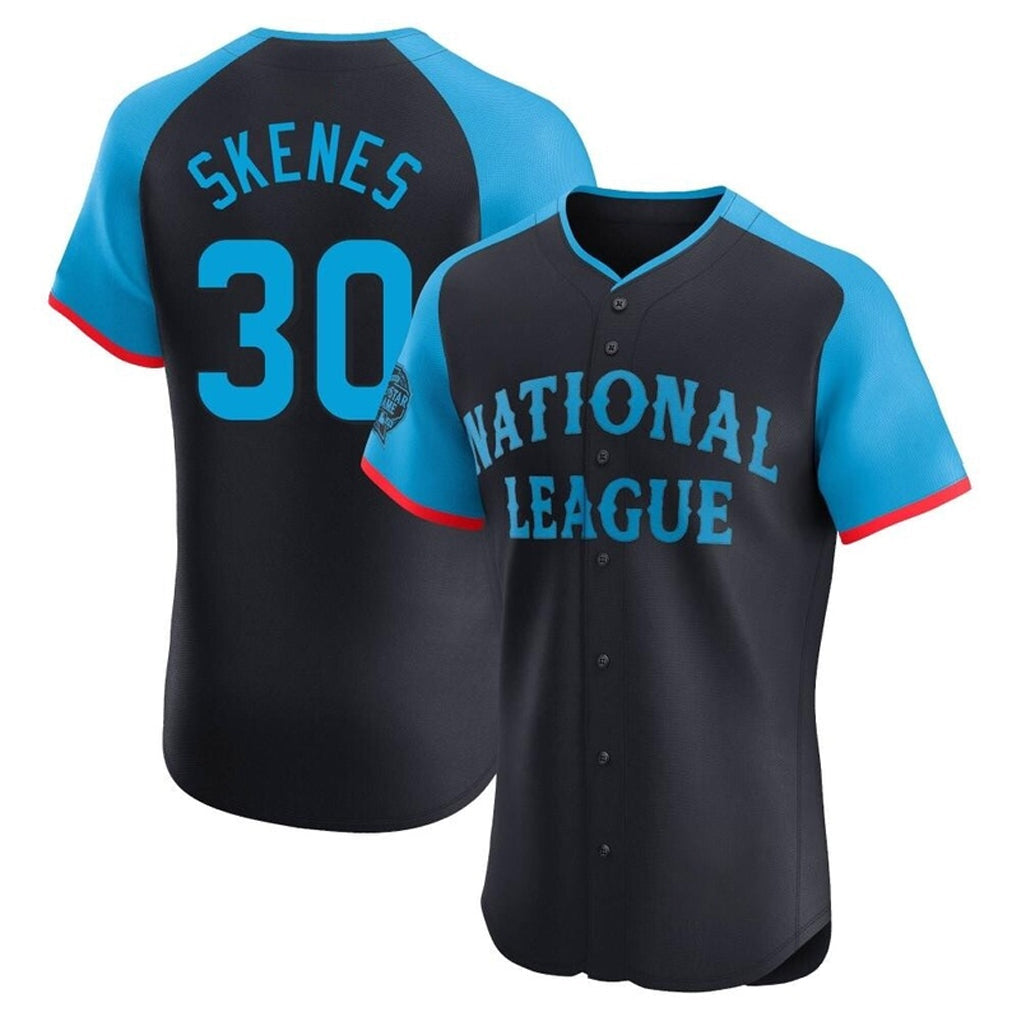 Silnrao P.Pirates #30 Paul Skenes Player Navy National League All-Star Home Limited Elite Stitched Jerseys