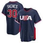 Silnrao P.Pirates #30 Paul Skenes Player Navy USA 2026 World Classic Home Limited Stitched Jerseys