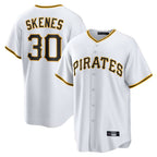 Silnrao P.Pirates #30 Paul Skenes Player White Home Game Stitched Jerseys
