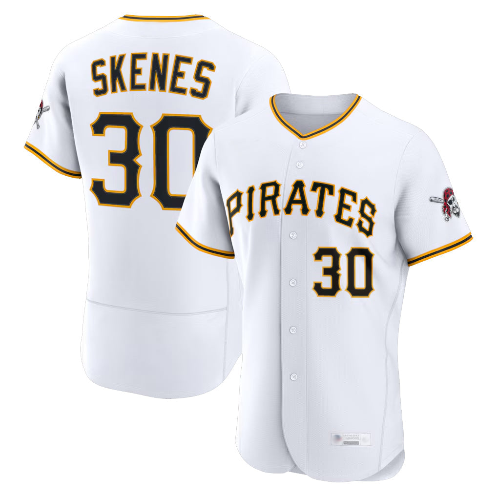 Silnrao P.Pirates #30 Paul Skenes Player White Home Limited Elite Stitched Jerseys