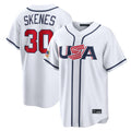 Silnrao P.Pirates #30 Paul Skenes Player White USA 2026 World Classic Home Limited Stitched Jerseys