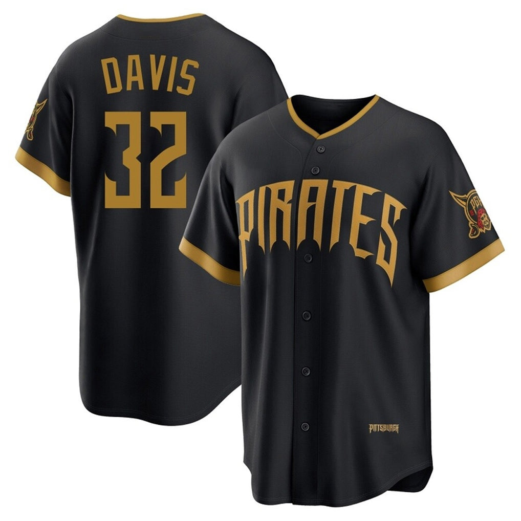Silnrao P.Pirates #32 Henry Davis Player Black 2026 City Connect Home Game Stitched Jerseys
