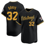 Silnrao P.Pirates #32 Henry Davis Player Black Alt Home Limited Stitched Jerseys