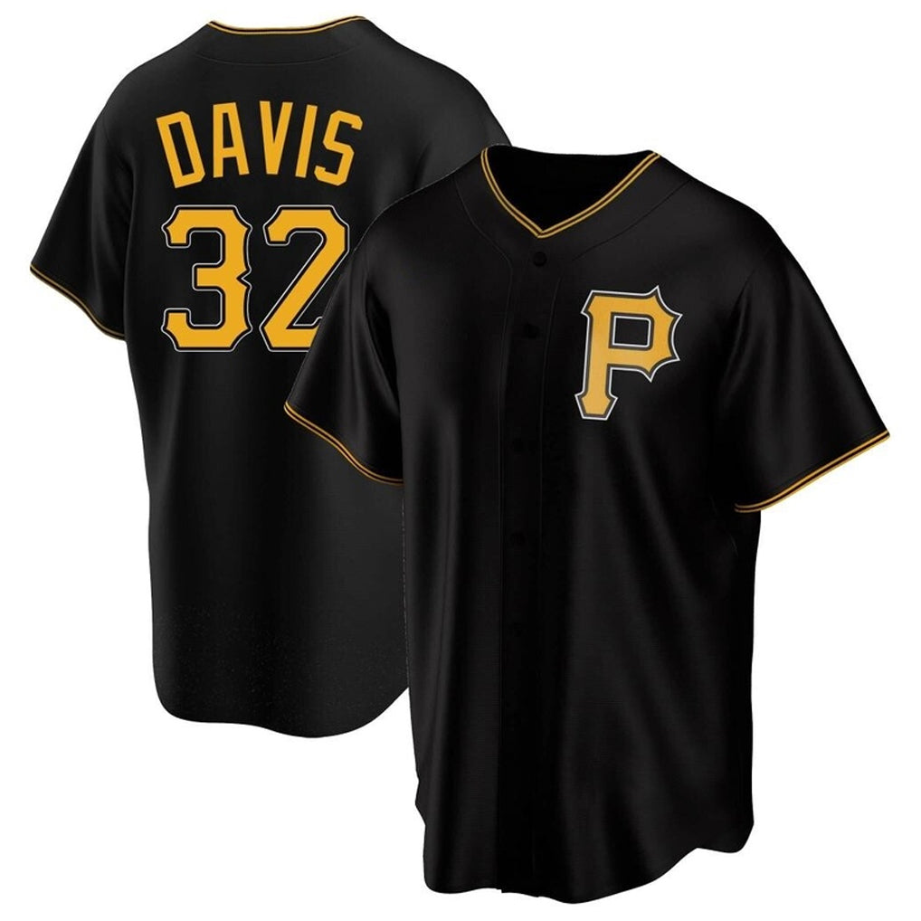 Silnrao P.Pirates #32 Henry Davis Player Black Alternate 2025 Home Game Stitched Jerseys