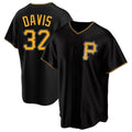 Silnrao P.Pirates #32 Henry Davis Player Black Alternate 2025 Home Game Stitched Jerseys