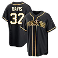 Silnrao P.Pirates #32 Henry Davis Player Black Fashion Out Home Game Stitched Jerseys