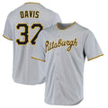 Silnrao P.Pirates #32 Henry Davis Player Gray Road Home Game Stitched Jerseys