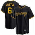 Silnrao P.Pirates #6 Konnor Griffin Player Black Alt Home Game Stitched Jerseys