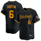 Silnrao P.Pirates #6 Konnor Griffin Player Black Alt Home Limited Stitched Jerseys