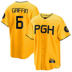 Silnrao P.Pirates #6 Konnor Griffin Player Gold City Connect Home Game Stitched Jerseys