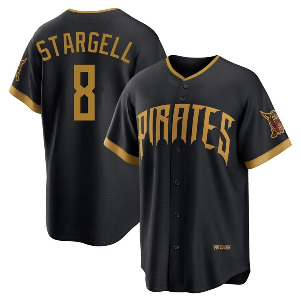 Silnrao P.Pirates #8 Willie Stargell Player Black 2026 City Connect Home Limited Stitched Jerseys