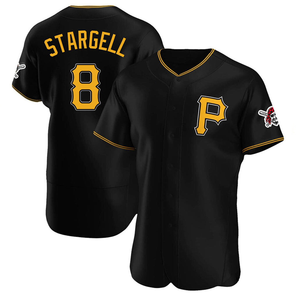 Silnrao P.Pirates #8 Willie Stargell Player Black Alternate 2025 Home Limited Elite Stitched Jerseys