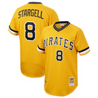 Silnrao P.Pirates #8 Willie Stargell Player Gold Mitchell & Ness Cooperstown Collection 1979 Limited Stitched Jerseys