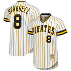 Silnrao P.Pirates #8 Willie Stargell Player White Mitchell & Ness Cooperstown Collection 1979 Limited Stitched Jerseys