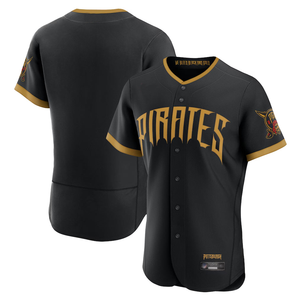 Silnrao P.Pirates ## Pirates Blank Player Black 2026 City Connect Home Limited Elite Stitched Jerseys