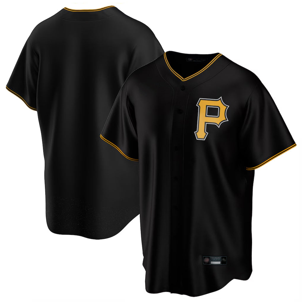 Silnrao P.Pirates ## Pirates Blank Player Black Alternate 2025 Home Game Stitched Jerseys