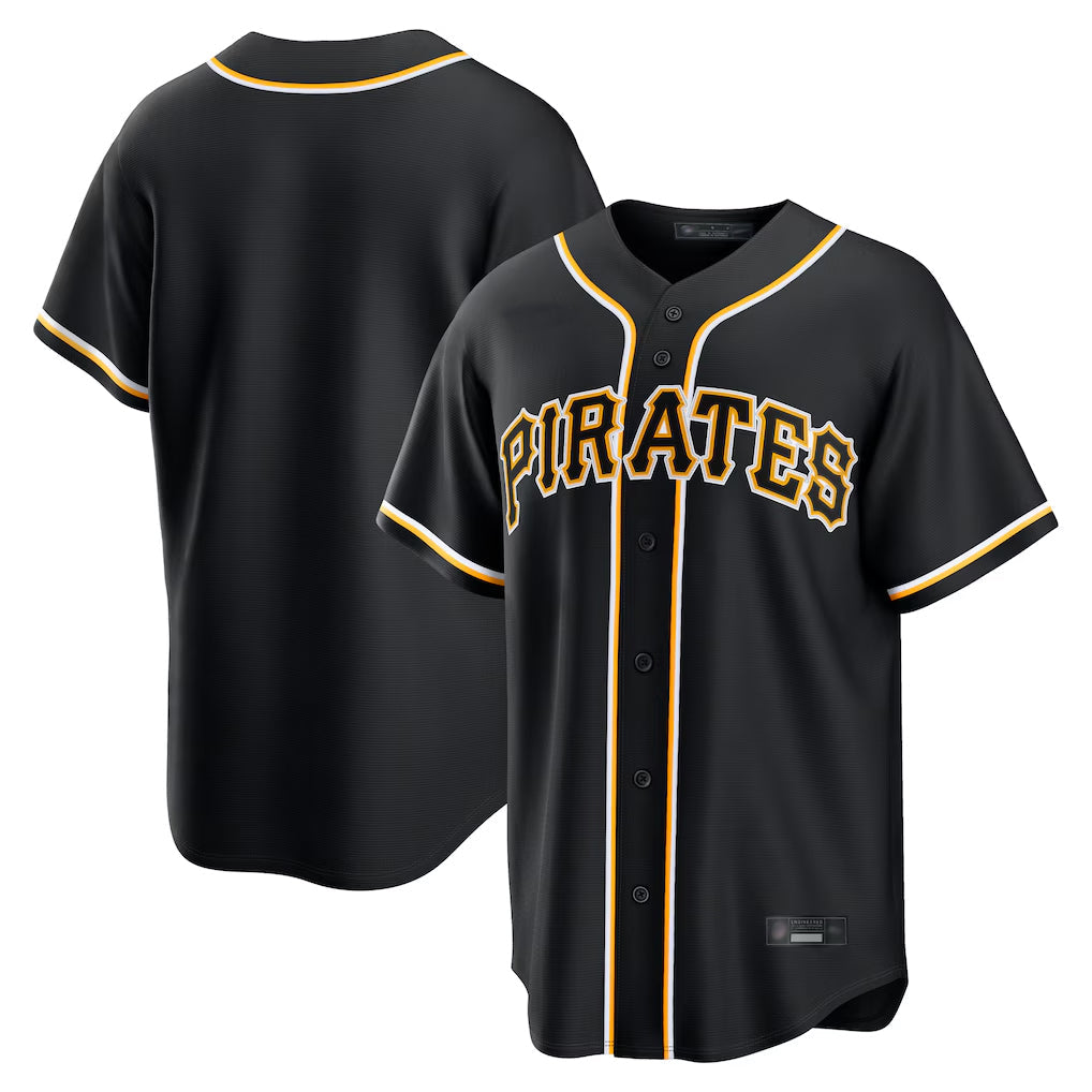 Silnrao P.Pirates ## Pirates Blank Player Black Fashion Out Home Game Stitched Jerseys