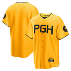 Silnrao P.Pirates ## Pirates Blank Player Gold City Connect Home Game Stitched Jerseys