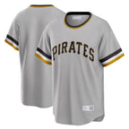 Silnrao P.Pirates ## Pirates Blank Player Gray Throwback Cooperstown Collection Limited T-shirt Stitched Jerseys