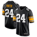 Silnrao P.Steelers #24 Joey Porter Jr. Black Alternate Game Jersey American Stitched  Jerseys