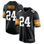 Silnrao P.Steelers #24 Joey Porter Jr. Black Alternate Game Jersey American Stitched  Jerseys