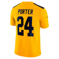 Silnrao P.Steelers #24 Joey Porter Jr. Gold Alternate 1933 Throwback Vapor F.U.S.E. Limited Stitched Jerseys