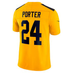 Silnrao P.Steelers #24 Joey Porter Jr. Gold Alternate 1933 Throwback Vapor F.U.S.E. Limited Stitched Jerseys