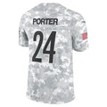 Silnrao P.Steelers #24 Joey Porter Jr. Limited Salute to Service Stitched Jerseys