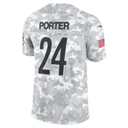 Silnrao P.Steelers #24 Joey Porter Jr. Limited Salute to Service Stitched Jerseys