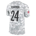 Silnrao P.Steelers #24 Joey Porter Jr. Limited Salute to Service Jerseys
