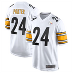 Silnrao P.Steelers #24 Joey Porter Jr. Player White Game Stitched Jerseys