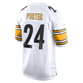 Silnrao P.Steelers #24 Joey Porter Jr. White Away Game Stitched Jerseys