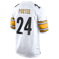 Silnrao P.Steelers #24 Joey Porter Jr. White Away Game Jersey American Stitched Stitched Jerseys